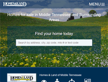 Tablet Screenshot of homesandlandcookeville.com